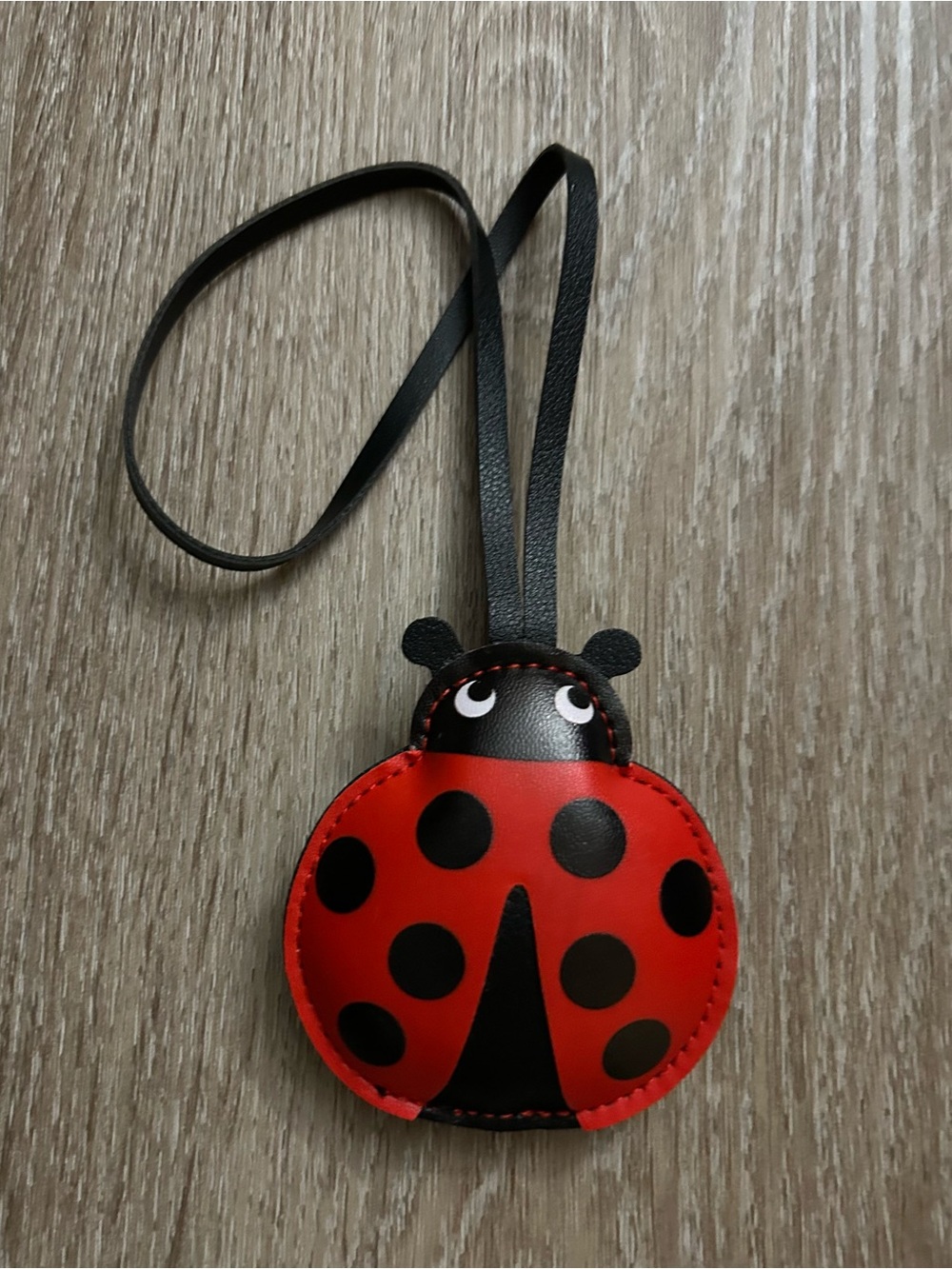 Ladybug Vegan Leather Bag Charm